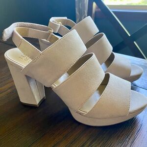 Naturalizer, cream color heels.